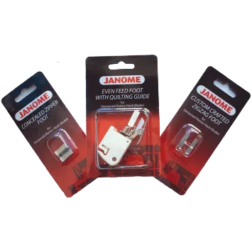 Sewing machine presser feet and accessories