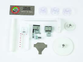 Janome FD216 standard feet, bobbins and sewing tools