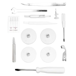 Selected included MyLock 644D needles and tools