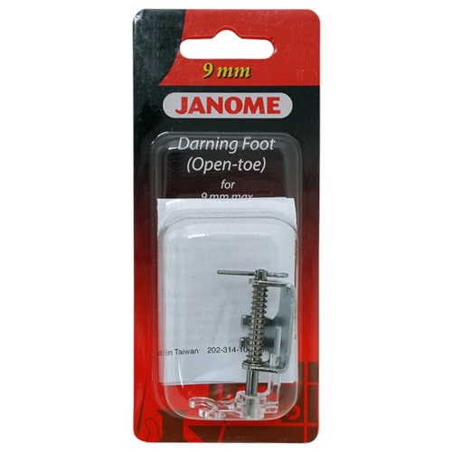 Janome 9mm Open Toe Darning Foot