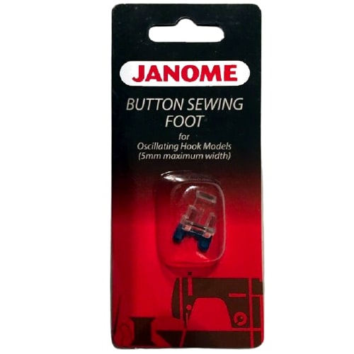 Janome 5mm Button Sewing Foot Blister Packaging