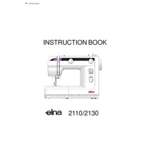 Instruction Manual - Elna 2110-2130 Front-Page