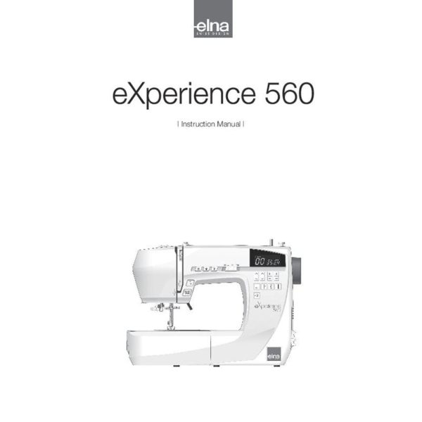 Instruction Manual - Elna eXperience 560 Front-Page