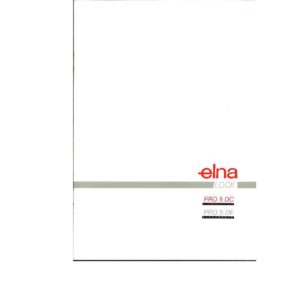 Instruction Manual - Elna PRO 5DC DE Front-Page