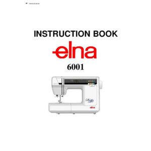 Instruction Manual - Elna 6001 Front-Page