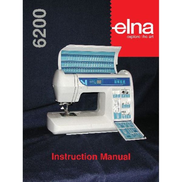 Instruction Manual - Elna 6200 Front-Page