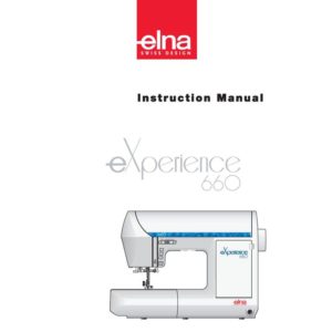 Instruction Manual - Elna eXperience 660 (6600) Front-Page