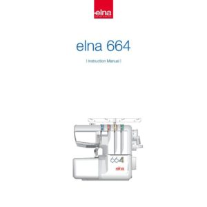 Instruction Manual - Elna 664 Overlocker Front-Page
