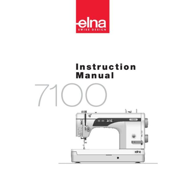 Instruction Manual - Elna 7100 7100DBX 7100HL Front-Page