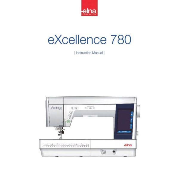 Instruction Manual - Elna eXcellence 780 Front-Page