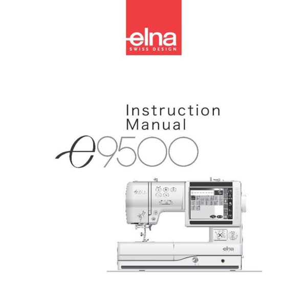 Instruction Manual - Elna e9500 Front-Page