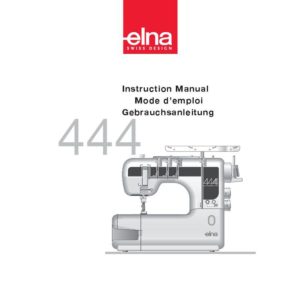 Instruction Manual - Elna EL444 Cover Stitch Front-Page