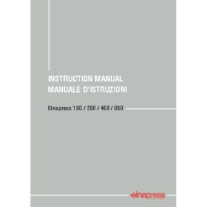 Instruction Manual - Elna Press 150, 250, 450 & 850 Front-Page