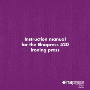 Instruction Manual - ElnaPress Ironing Press EP520 Front-Page
