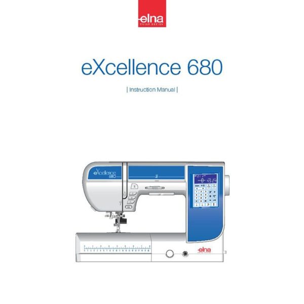 Instruction Manual - Elna eXcellence 680 Front-Page